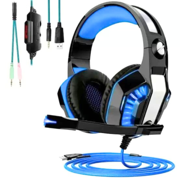 Fone De Ouvido Headset Gamer Verde Com Microfone Ej-902 - Image 3