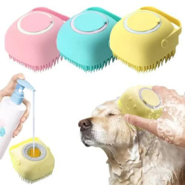 Lava Pelo Pet Escova Banho Cachorro Gato Shampoo Dispenser