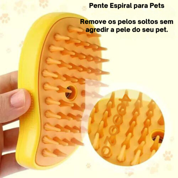 Escova Vapor Tira Pelo Pet Recarregável Usb Cão Gato - Image 5