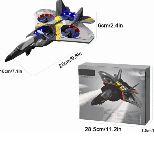 Avião De Controle Remoto Para Criança Aero Jato Caça Drone - Image 3